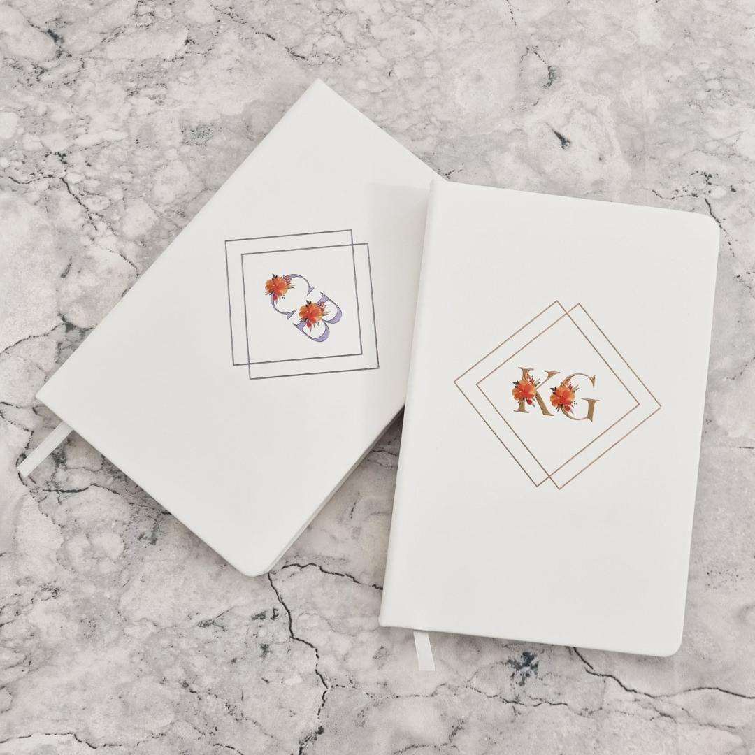 Floral Initials Wedding Planning Notebook 7 B2BB_Initial-notebook_both2