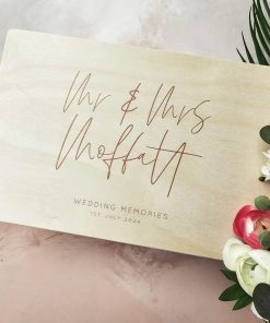 Wooden Box_print effect wedding